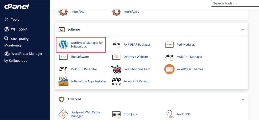 Softaculous WordPress Installer